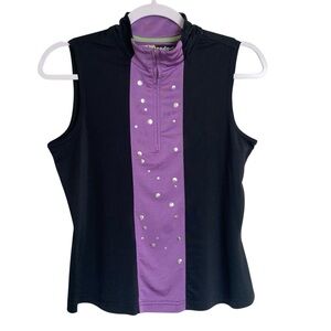 Jamie Sadock Graphic Embellished Sleeveless Tank Top - S - CO USA